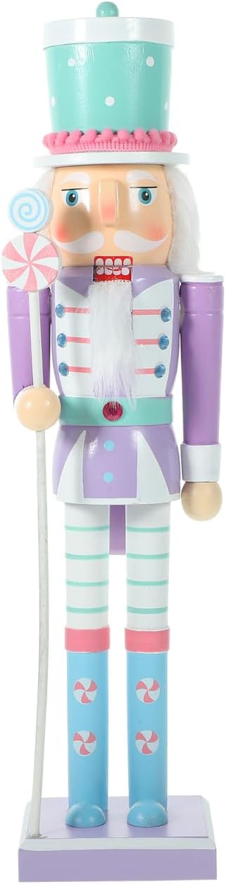 Christmas Nutcracker Ornament Wooden Puppet Figure for Festive Decor Hand-Painted Xmas Desktop Decoration Holidays Special Occasions