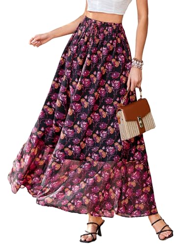 PRETTYGARDEN 2026 Summer Maxi Long Skirts for...