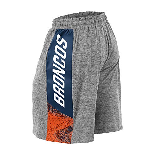 Zubaz NFL Denver Broncos Unisex NFL10SDST970506NFL10SDST970506, Grey, X-Large