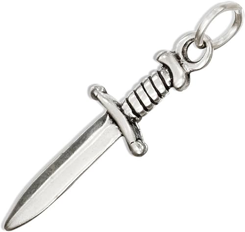 Charm de plata esterlina con puñal o cuchillo pequeño Artículo #4694