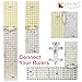 Guidelines4quilting - Quilt Ruler Connector/Handle for Rulers and Templates - Alignment Tabs and Lip Edge for Perfect Alignment - Unbreakable - Left-Handed Friendly - Suction Cups - Built-in Handle