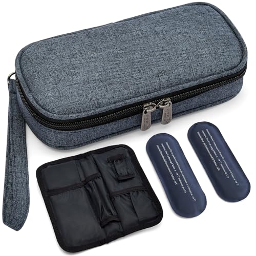 Image of apollo walker Insulin Cooler Travel Case with Ice Packs and Insulation