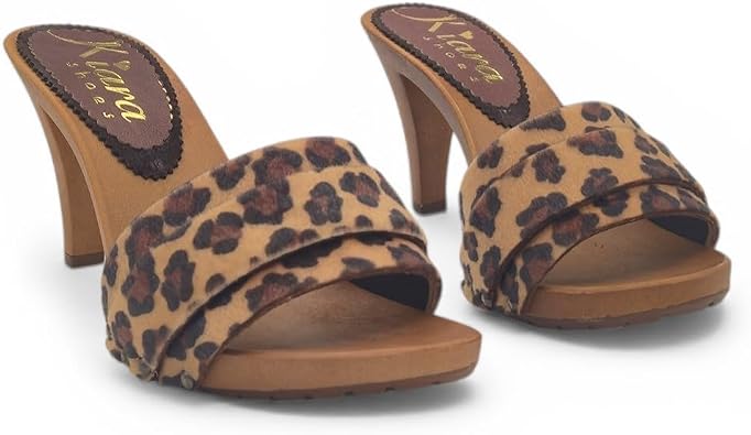 Kiara Shoes Sexy Leopard Clogs - K6306 LEOPARDATO (8 US, Leopard)