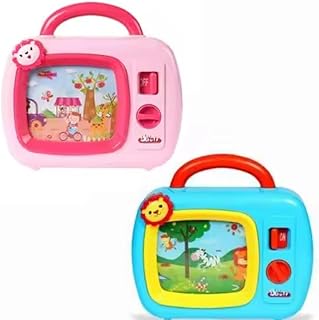 لعبة موسيقي علي شكل تلفاز بلون بينك