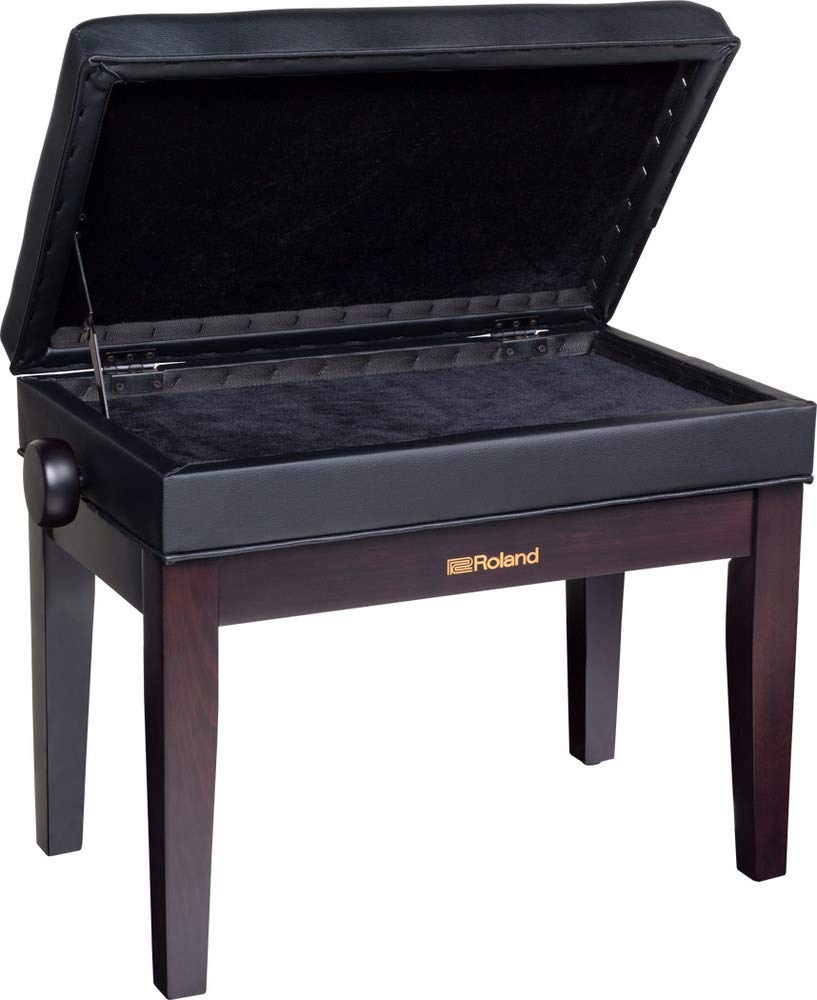 Roland Klavierbank in Palisander-Ausführung mit gepolstertem Vinyl-Sitz – RPB-400RW