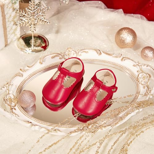 Felix & Flora Soft Sole Baby Shoes - Infant Baby Girls Ballet Flats Moccasinss Rubber Sole Walking Crib Shoes3