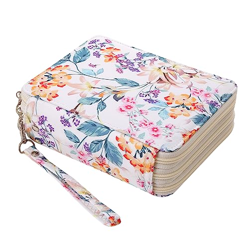 Image of 72 Slots Pencil Case Organizer w /Removal Handle Strap