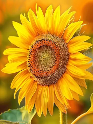 Diamond Painting Jaune 5D Tournesol grand format 100x130cm avec kit complet broderie diamant DIY