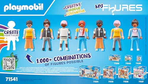 PLAYMOBIL MyLife 71541 MyFigures Shopping, große Einkaufstour durch die Läden, inklusive Einkaufswagen und Einkaufstüte, detailreiches Spielzeug für Kinder ab 5 Jahren