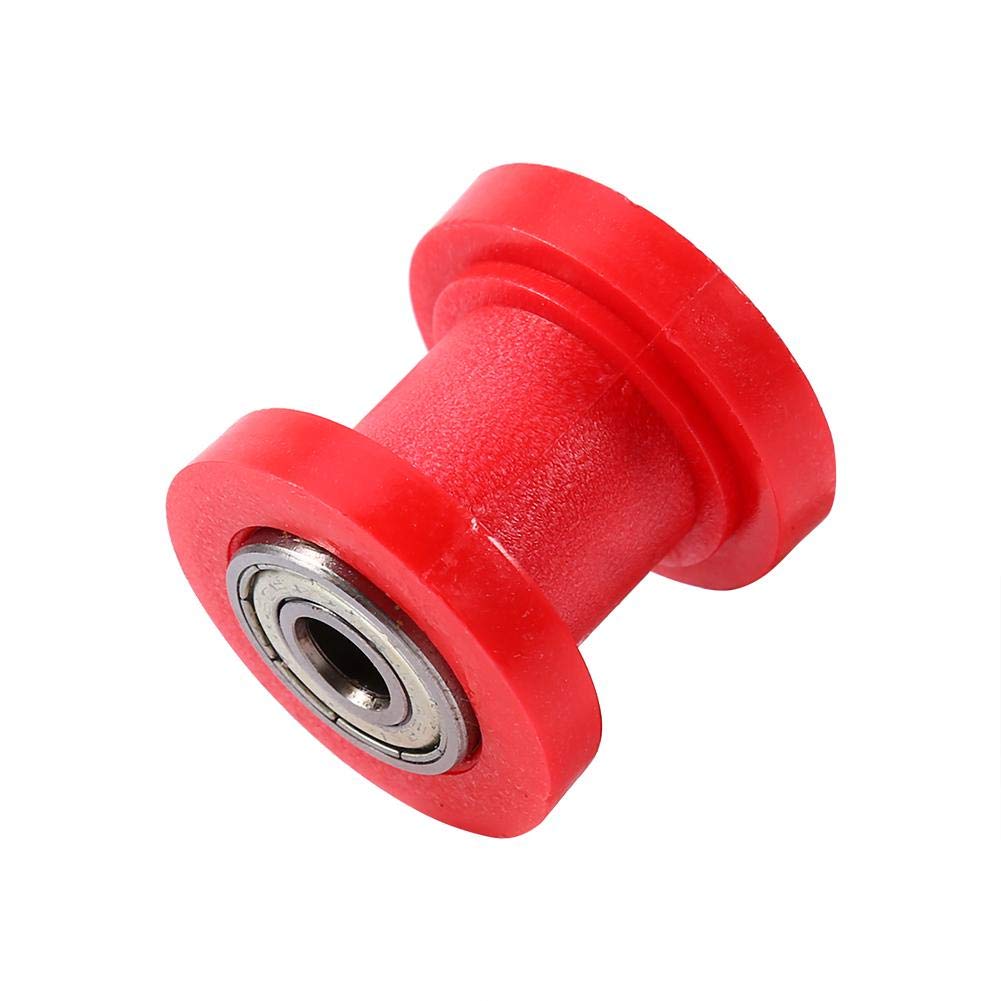 Qiilu QL00282 Guida a rulli tendicatena a catena da 10 mm Guida Pit Dirt Mini Bike Moto Atv(Red)