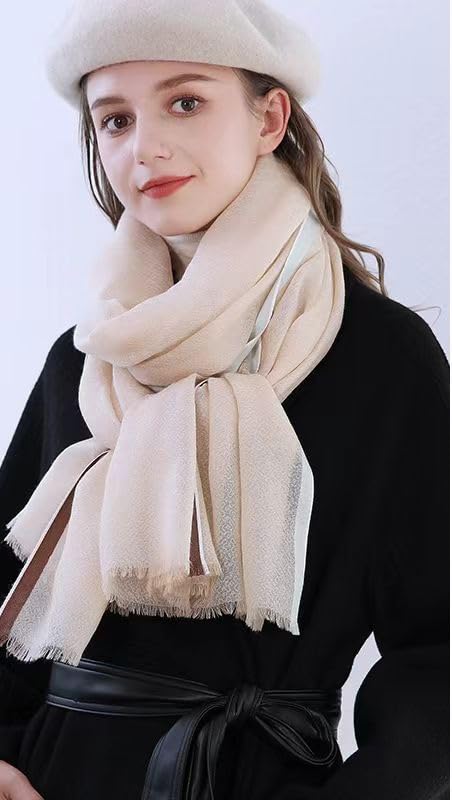Cashmere-soft lightweight wool scarf, Pashmina Shawls and Wraps for Evening Dresses Travel Office Wedding4