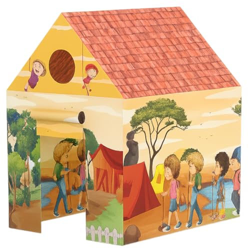 Image of MiniExplorer Jungle Trip Themed Play Tent House for Kids Toys for 2 3 5 6 to 8 Years Old Girls Boys|Water Repellent Big Size