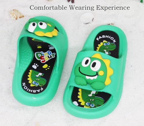 Image of Toddler Little Kids Slides Sandals Unicorn Dinosaur Bunny Beach Pool Shower Slides Anti-Skid Home Bath Slippers Cute Summer Outdoor Shoes for Girls and Boys