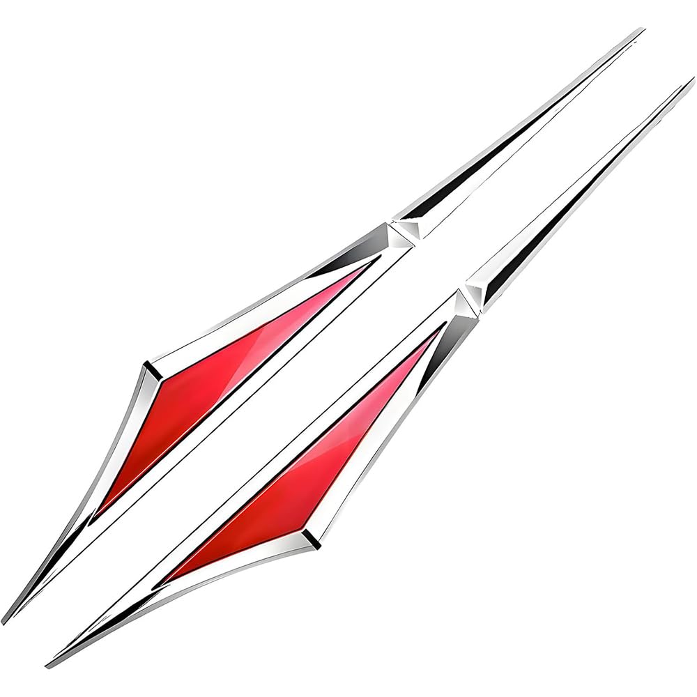 YDSTNiu 2 Pcs Car Door Side Wing Trim Stickers for ALPINA B5 Saloon(E60)(2005-2010), Car Side Fender Emblem Badge Stickers, Car Door Wing Trim Decor,Red