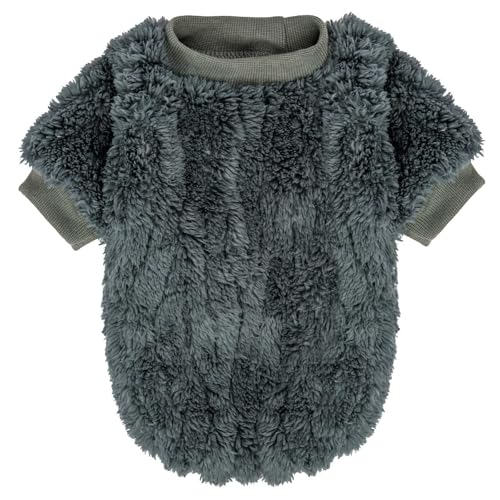 Image of FabriCastle Dog Sweater, 3-Pack Dog Clothes & Coat, Pet Jacket for XS Small Dogs Boy or Girl, Soft and Warm Cat Sweaters Doggy Apparel Costumes Christmas (Dark Teal,Army Green,Dark Grey, X-Small)