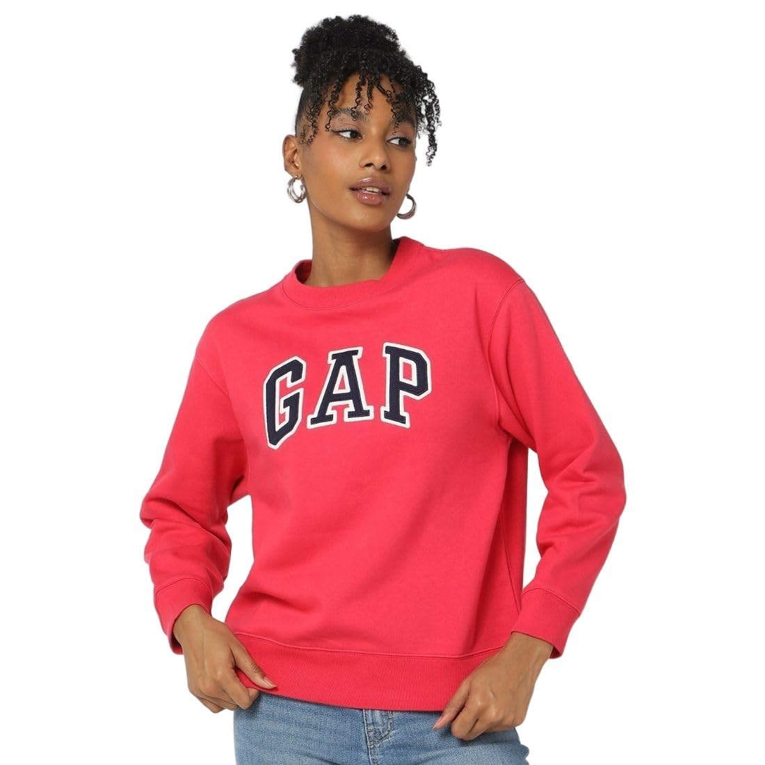 gap Women’s Regular Fit Solid Full Sleeves Round Neck Sweatshirt-picture-14