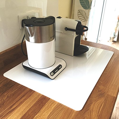 Protector de encimera rectangular, Blanco, Medium - 40 x 50 cm