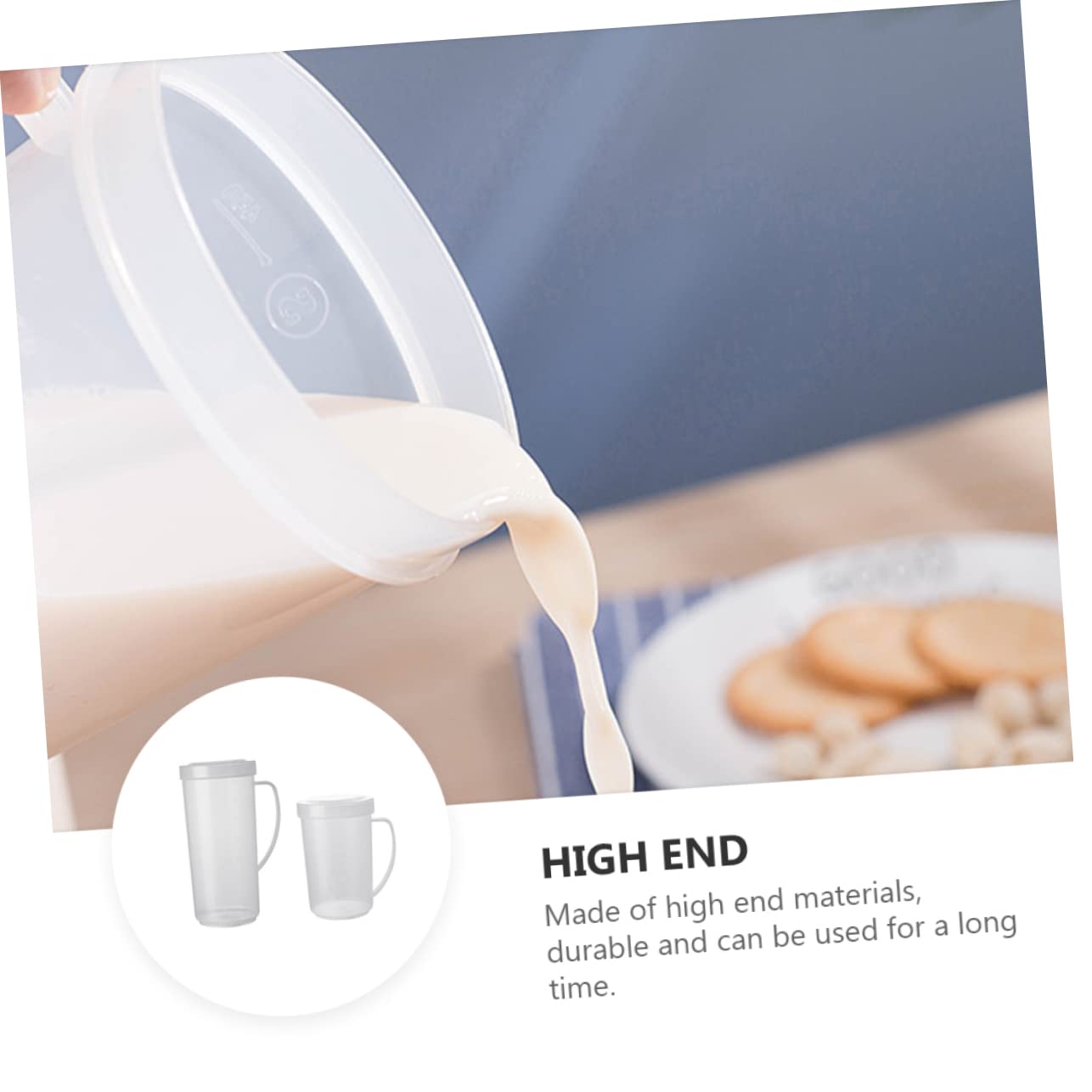 Alipis 6 Pz tazza contenitori per alimenti brocca di tè caffettiera brocca di caffè stoviglie per la casa cibo misurino utensili da cucina contenitore lattiera plastica Riutilizzabile