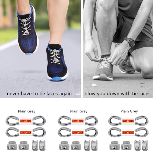 Image of UpUGo Elastic Shoe Laces, No Tie Shoe Laces Tieless for Kids, Adults, Elderly, One Size Fit All