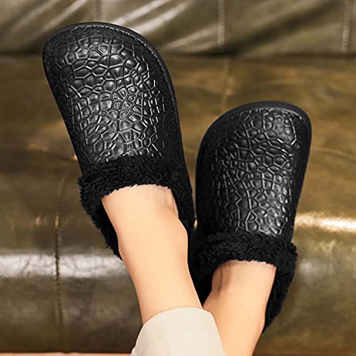 CERYTHRINA Mens Womens Lined Clogs Cotton Lining Indoor Outdoor Waterproof Walking Garden Clogs Shoes Winter Slippers4