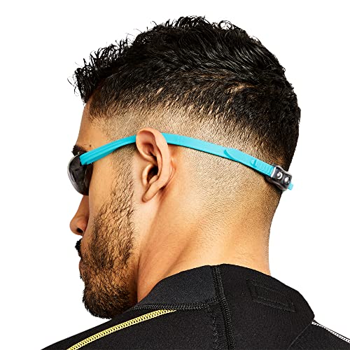 SOUL CAP - Swim Goggles, Dark Lens / Turquoise Strap, Multi - Image 3