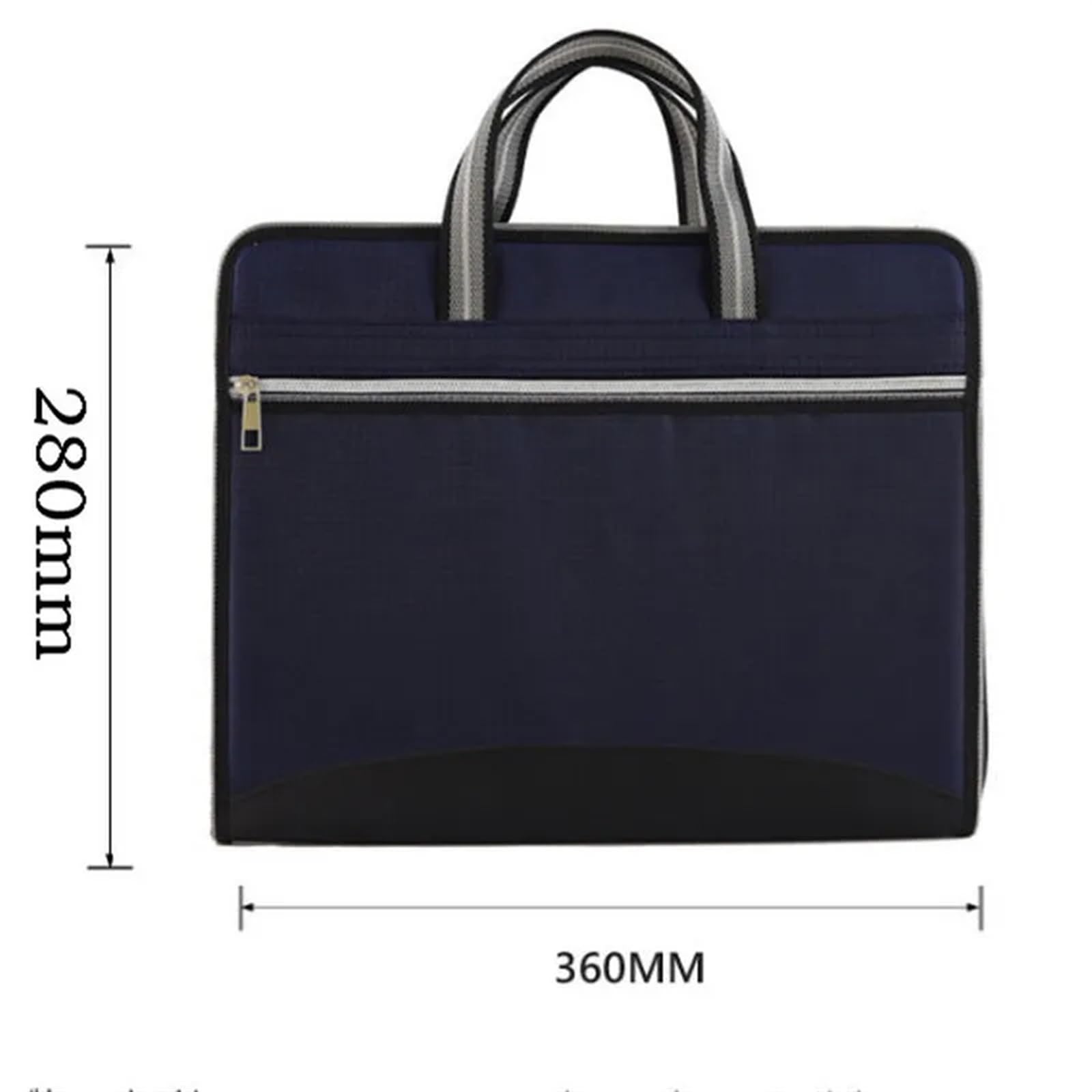 Carpeta Clasificadora Carpeta de lona y cuero for oficina, 12 capas, cartera expansible, organizador de documentos, carpeta de archivos A4, 36x28cm, bolsa de gran capacidad para Oficina/Negocios/Estud