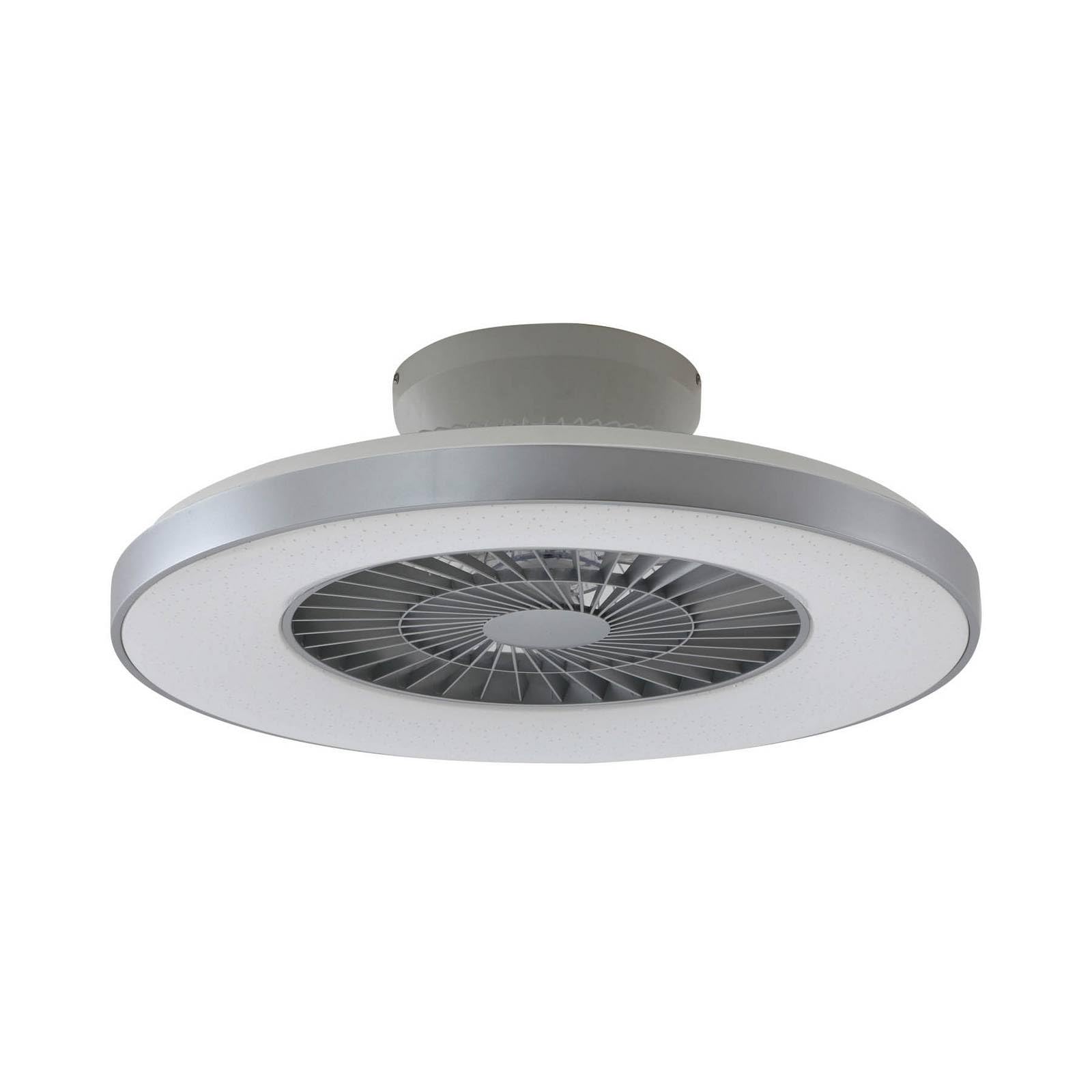 Lindby Smarter Deckenventilator mit LED Beleuchtung und Fernbedienung leise Ø 60 cm, App Steuerung Ventilator Lampe dimmbar Farbwechsel (3000-6500K)
