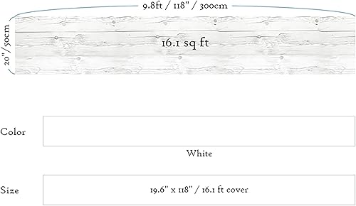 Miniatura 10 de Reclaimed Wood - Papel pintado autoadhesivo de madera envejecida, de grano de madera, VBS303(2Pack)