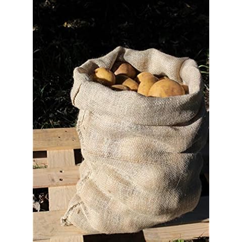 Agralan 25kg Hessian Jute Vegetable Potato Storage Sack - Many Pack (Pack of 3) Cover