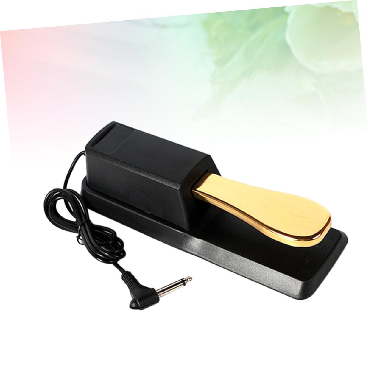 SUPVOX Pedale Sustain in ABS e Metallo per Pianoforte ed Elettronica Suono Morbido e Antiruggine, Pomello Classico Oro, Accessorio per Tastiere Musicali