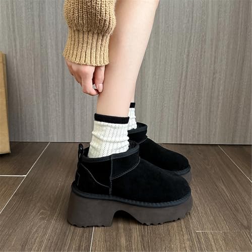 Fashion Platform Clogs for Women's Casual Outdoor Slip on Plush Lining Slippers Comfortable Outdoor Non Slip Women's Mules & Clogs4
