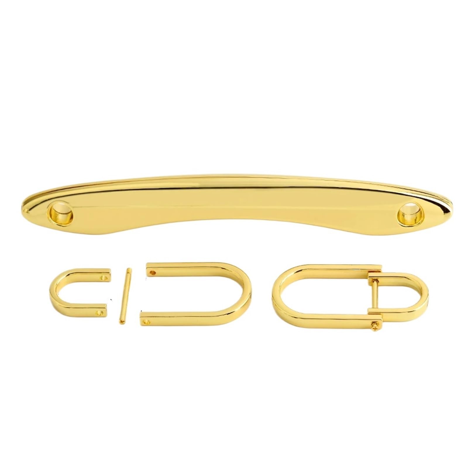 2 piezas de marco de metal for bolso de mujer, asas de bolso casual, correa de hombro cruzada, accesorios de repuesto hechos a mano(16cm k gold)