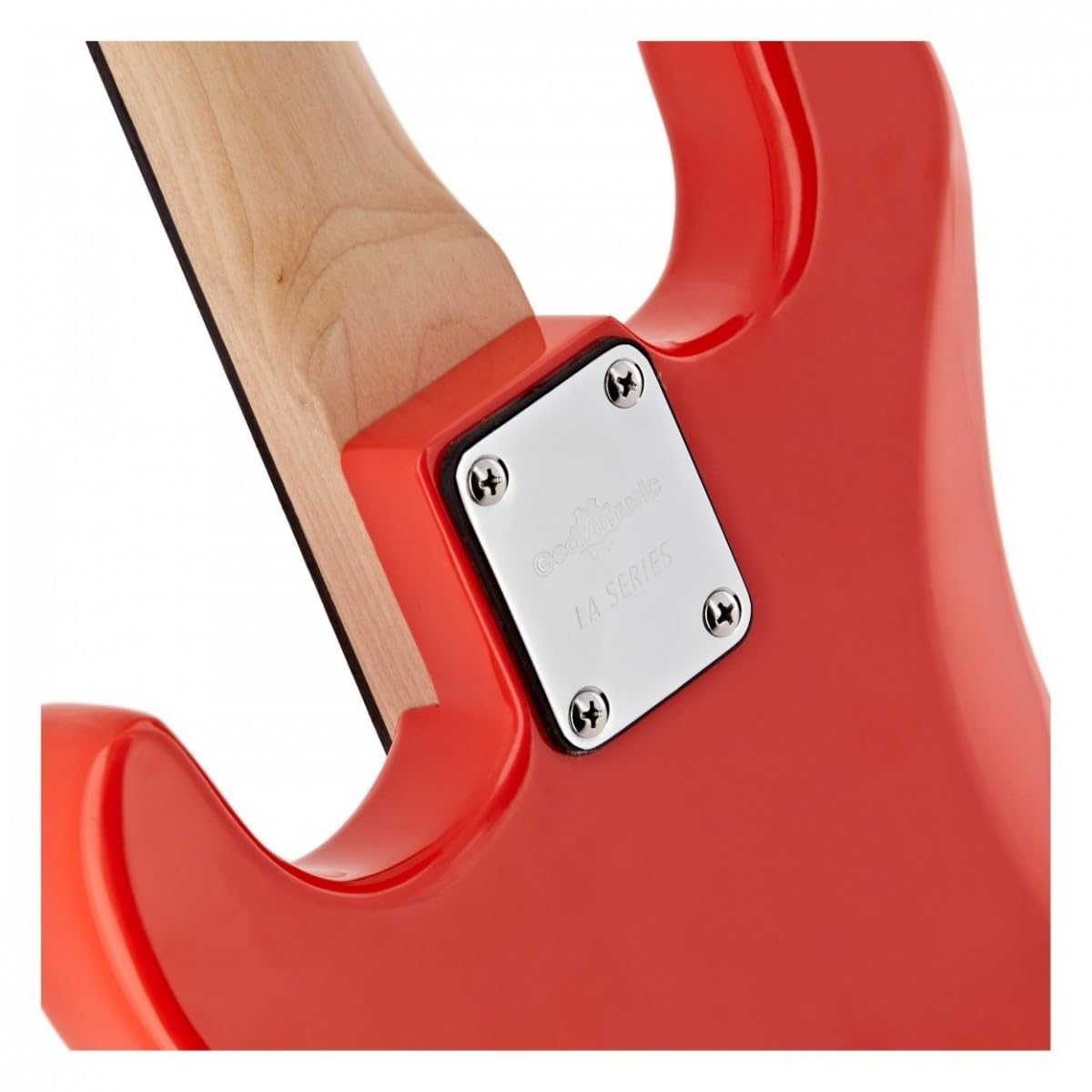 Gear4music Chitarra Elettrica Junior 3/4 con Amplificatore Rosso | Per giovani musicisti, 3 pickup single coil con selettore a 5 posizioni, ampli 10W con uscita cuffie