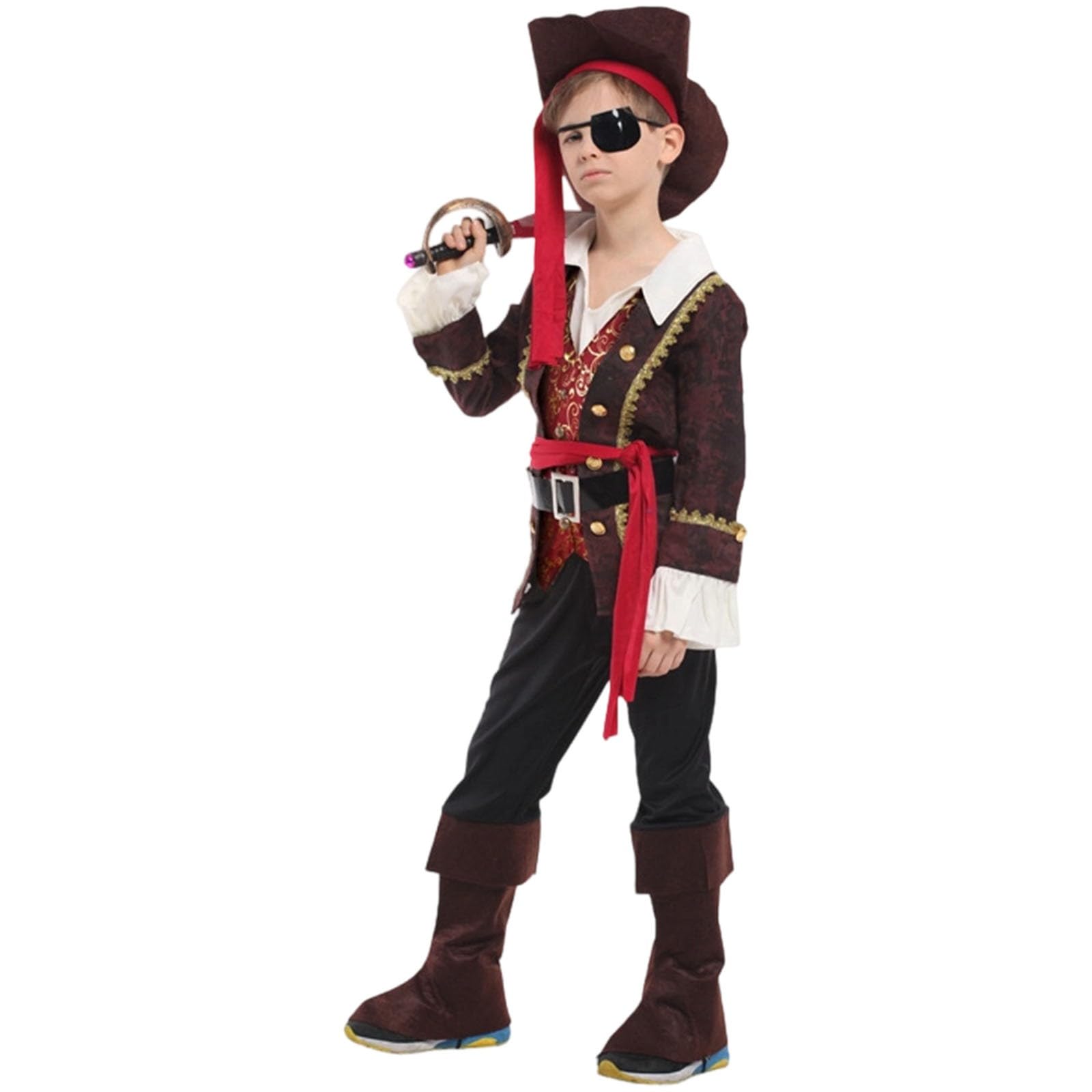 Piratenkostum Kinder Piraten-Zubehor Piraten Deko Kindergeburtstag - Rollenspielkostume Karneval Kostüm Kinderkostüme Halloween Kostom Faschingskostüme fur Kinder Jungen
