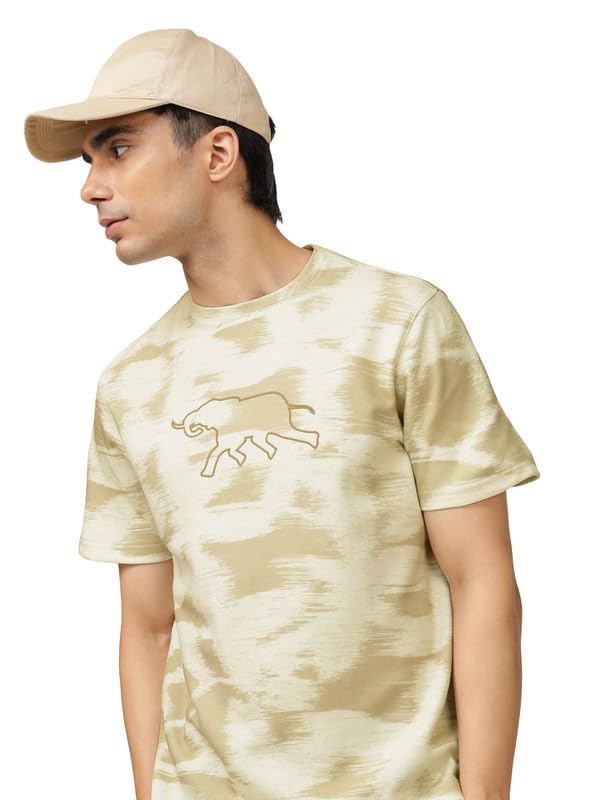 andamen Men Print Placement Embroidery Crew Neck-picture-11