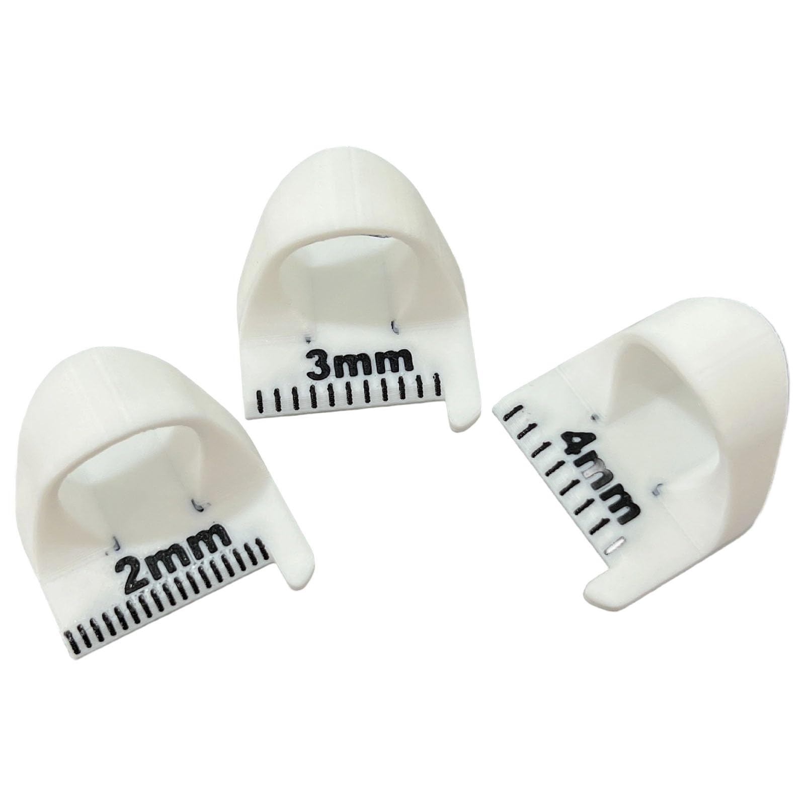 Yhplxyuus White 3Pcs Finger Sewing Ruler With Millimeter Scale Patchwork Stitching Aid Quilting Measuring Tool For Sewing Quilting Craft Templates Ruler