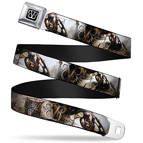 Belt Seatbelt Buckle Black Veil Brides BVB Winged Legion 24 to 38 Inches