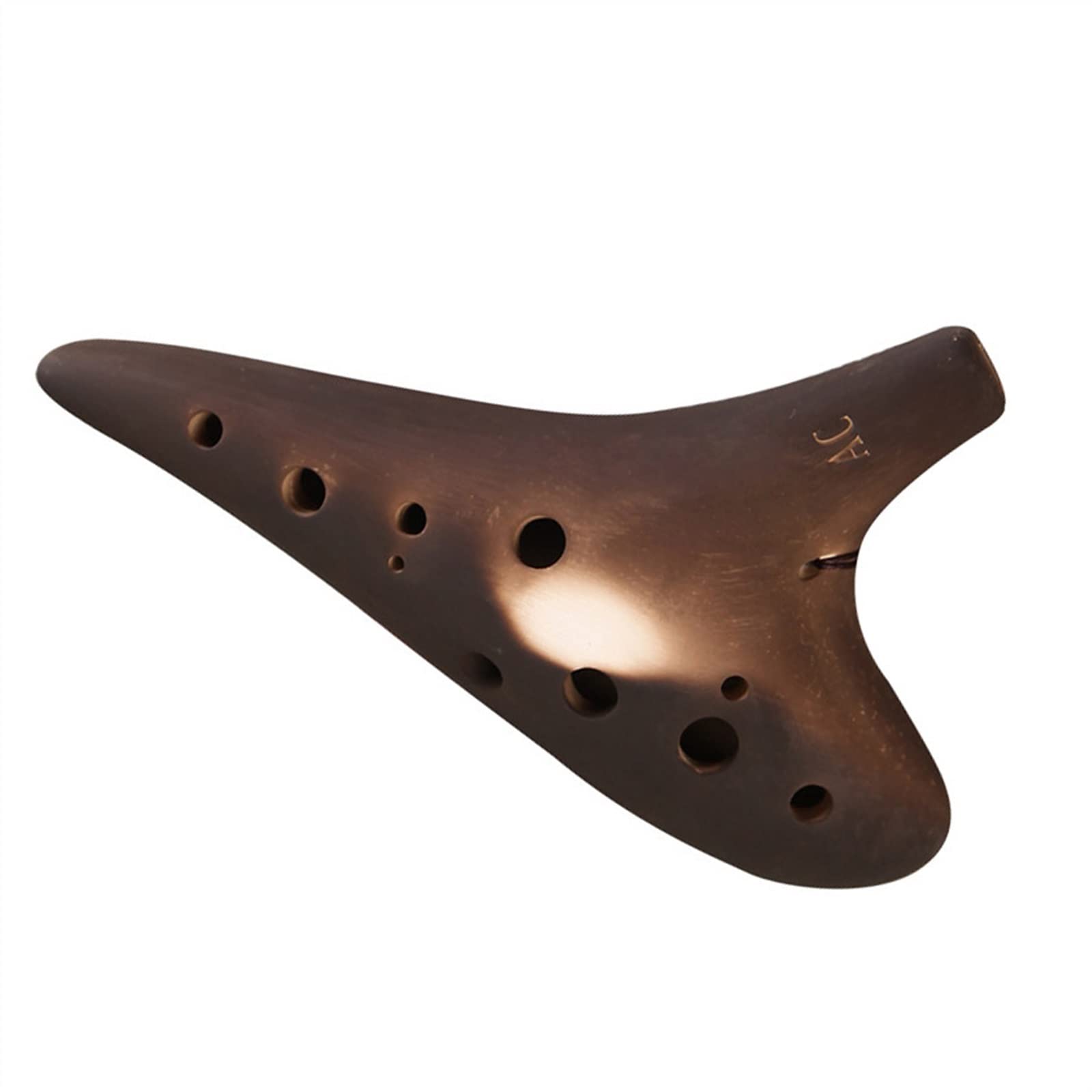 TSTS Instrumento Musical De Ocarina De Cerámica Ahumada De Tono Alto C De 12 Agujeros, Instrumento De Viento De Ocarina Profesional para Estudiantes Y Adultos Principiantes Ocarina