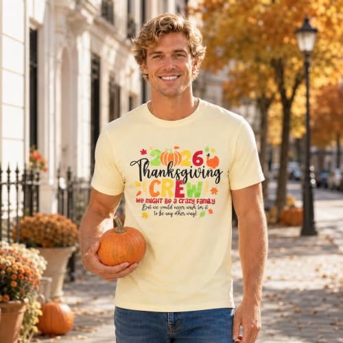FAYALEQ 2026 Family Thanksgiving Shirts Thanksgiving Crew Matching Shirt - image 4
