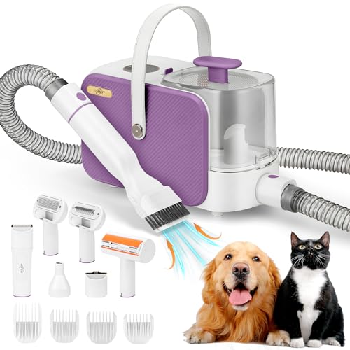 ITBABY Dog Grooming Kit, Pet Grooming Kit & Vacuum Suction 99% Pet Hair Groomer, Professional...