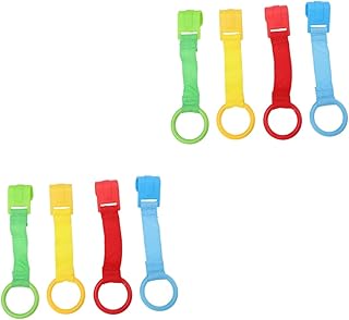 ibasenice Anel De Puxar Para Bebês 8 Peças Aprender A Ficar De Pé Exercícios De Caminhada Anéis De Caminhada Para Bebês Anel De Puxar Pendurado Para Crianças Berço Portátil Berço