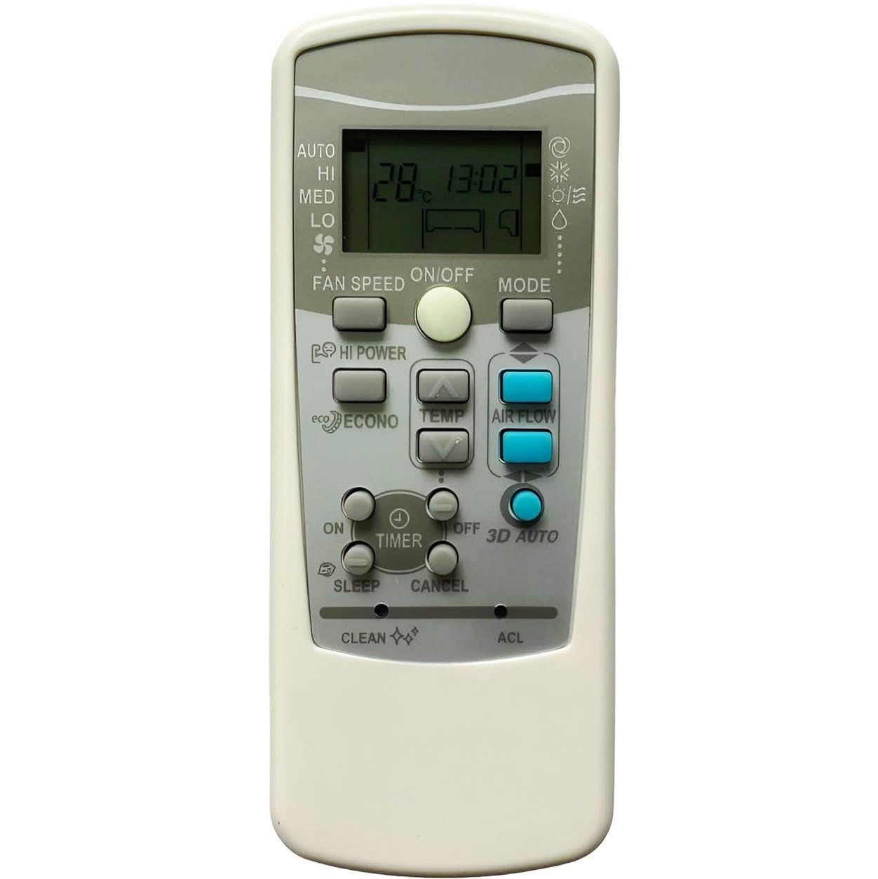 VNQ AC Remote Compatible for Mitsubishi AC Remote (3D Auto) No. 25 (Exactly Same to Same Remote Will Only Work)