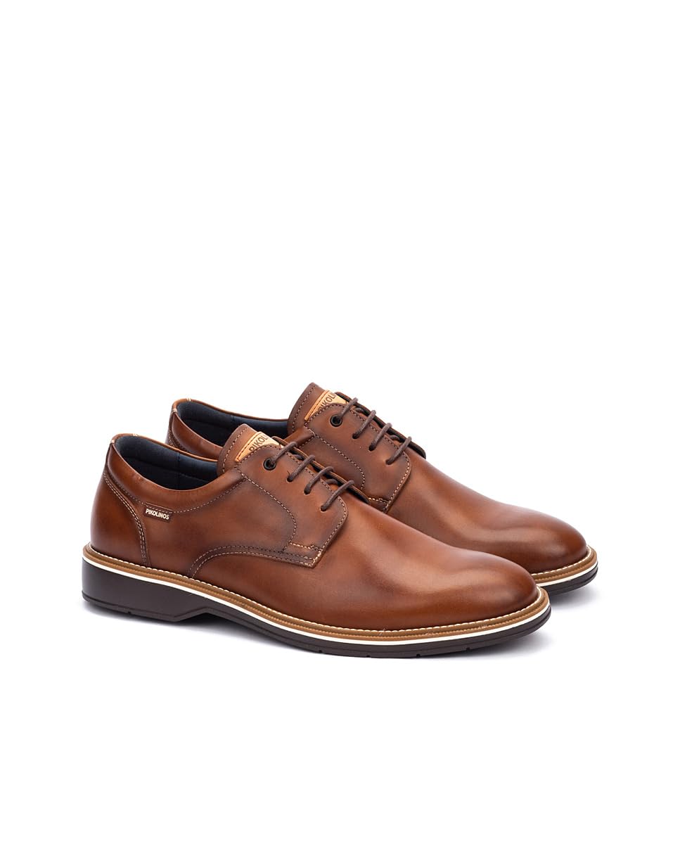 Pikolinos Carlet Zapatos Cordones Hombre | en Cuero | Plantilla Extraíble