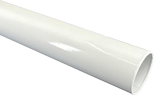 Barra de armario redonda resistente de 94 pulgadas de diámetro, 1.260 in de diámetro, poste de ropa blanco, 1 paquete Barra de armario redonda resistente de 94 pulgadas de diámetro, 1.260 in de diámetro, poste de ropa blanco, 1 paquete