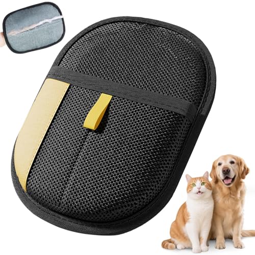 Fell Magnet Handschuh Fellmagnet Handschuhe Doppelseitig für Hunde & Katzen – Atmungsaktive Haustierhaarentferner mit Anti-Statik-Funktion, Wiederverwendbar zur Fellpflege im Alltag