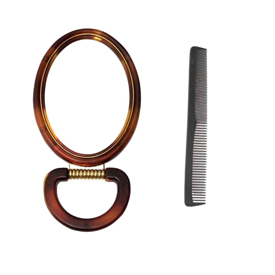 Doberyl Makeup Mirror | Magnifying Mirror Makeup | Double Side Magnification 1X/5X | Mirror with Stand | Simple Portable Princess Mirror | for Men & Women Small-image-25