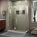 DreamLine Unidoor-X 48 3/8 in. W x 34 in. D x 72 in. H Frameless Hinged Shower Enclosure in Chrome, E32434L-01