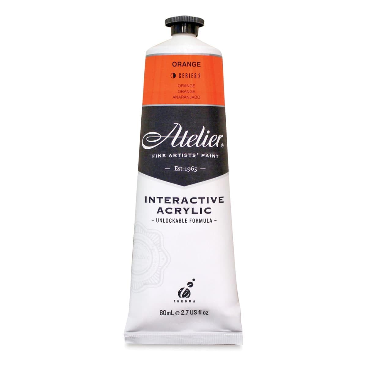Atelier Interactive Orange Interactive Acrylic Paint 80Ml Tube