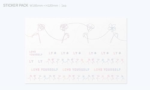 Miniatura 6 de BTS Love Yourself Her (O Version) Álbum Bangtan Boys CD+Póster+Photobook+Photocard+Mini Book+Paquete de calcomanías+Regalo (6 tarjetas fotográficas