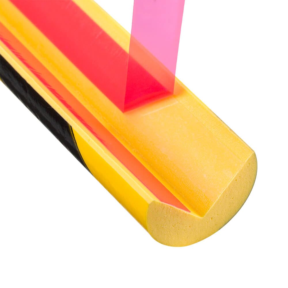 BIGPACK 10 x KNUFFI Eckschutzprofil Typ A, selbstklebend, gelb/schwarz, 1 m, Art.-Nr. 609767 | Kantenschutzprofil | Eckschutzprofil | Schutzprofil